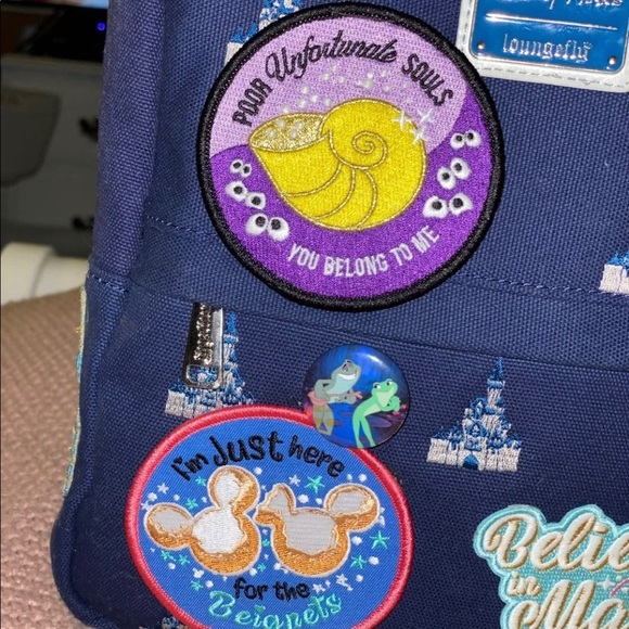 Custom Disney Loungefly Canvas Backpack - Picture 5 of 7